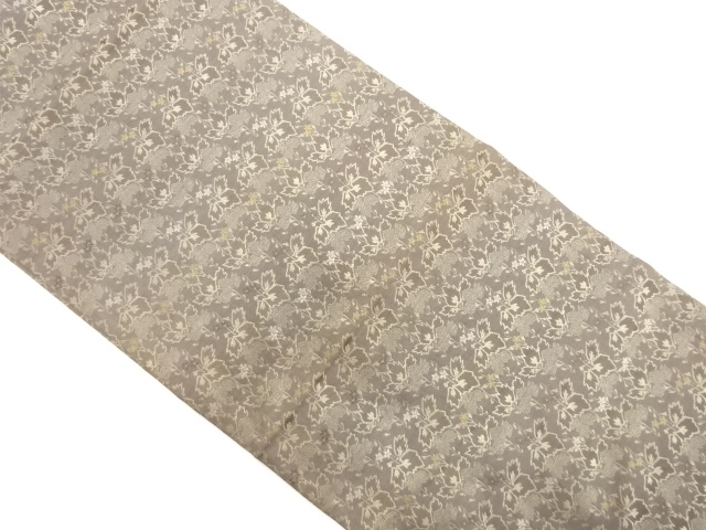 JAPANESE KIMONO / ANTIQUE MARU OBI / WOVEN PAULOWNIA